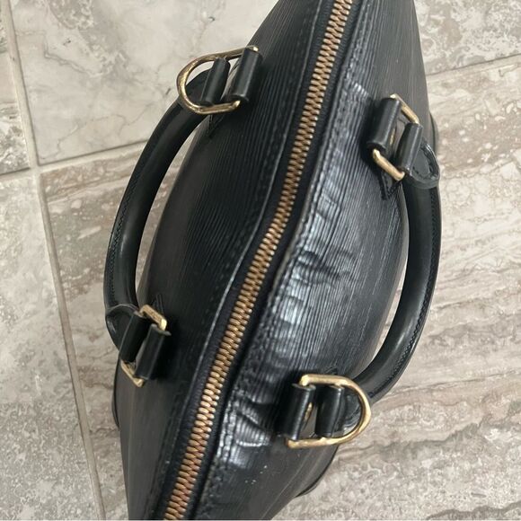Louis Vuitton Alma PM Epi Leather Top Handle Bag, Black - Picture 15 of 16